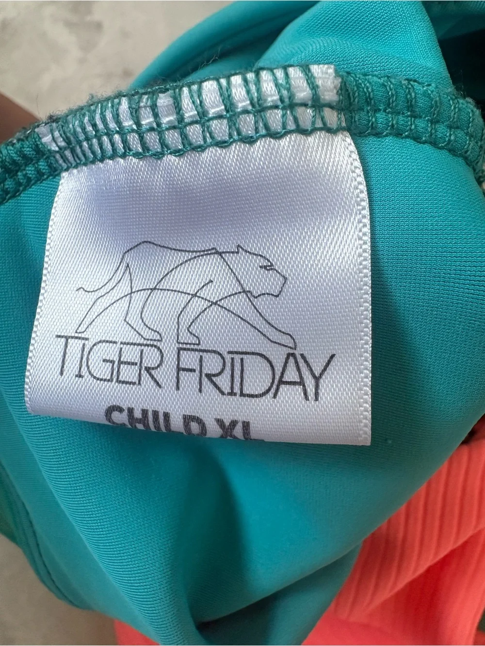 Kids Two-Tone Pink and Teal One-Piece Leotard - TIGER FRIDAY Dancewear